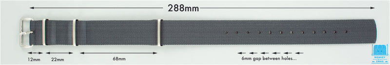 Phoenix Admiralty Grey MOD Nylon Strap