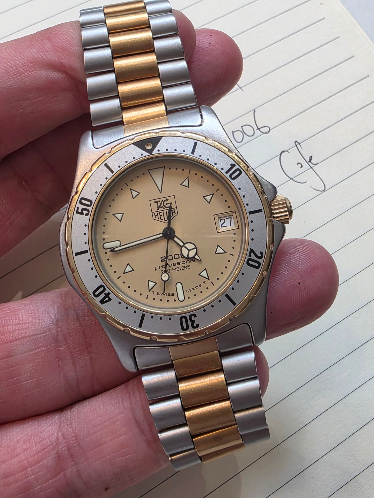 TAG Heuer 2000, Two Tone 974.006 (quartz 38mm)