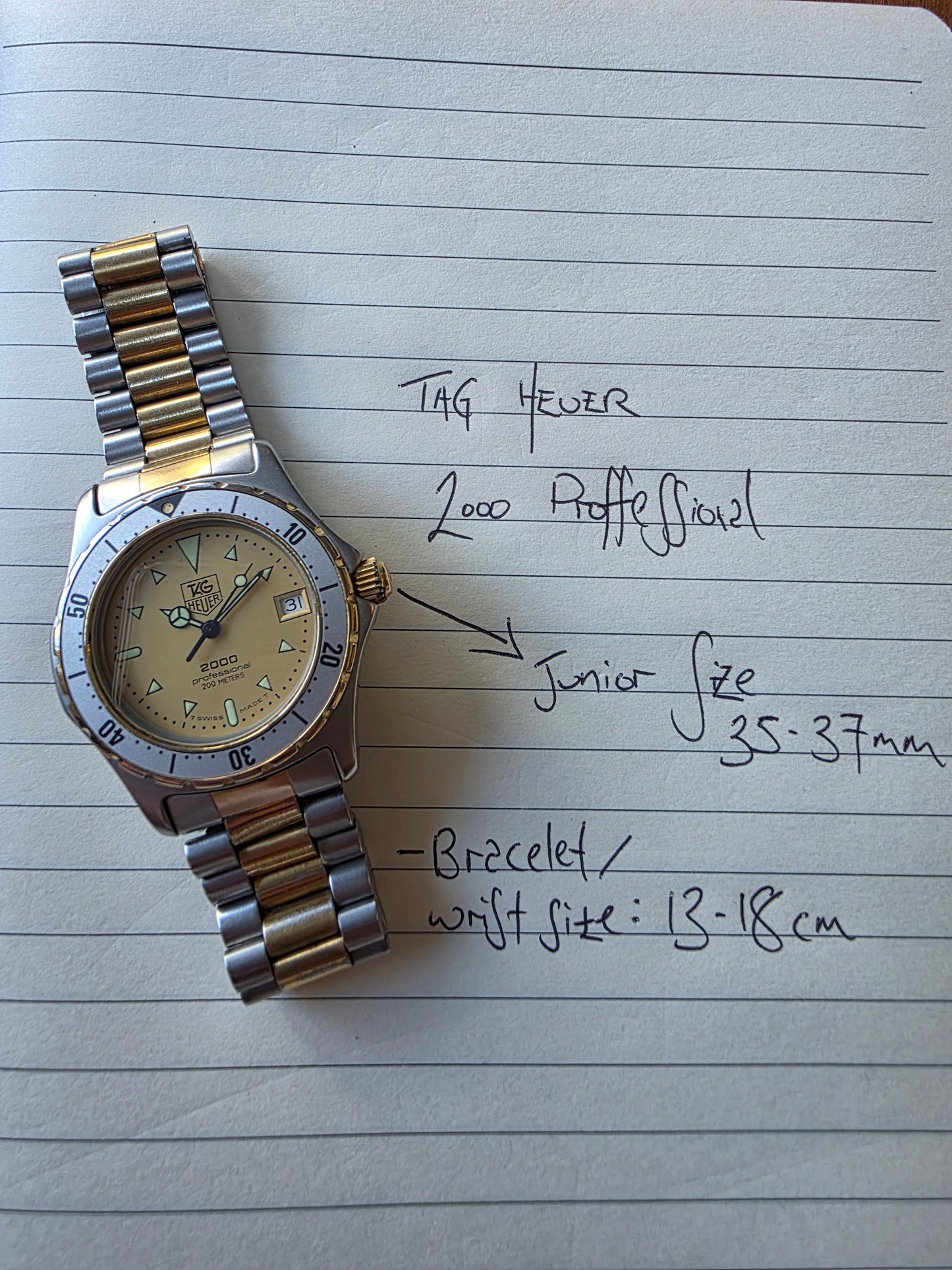 TAG Heuer 2000, Two Tone 974.006 (quartz 38mm)