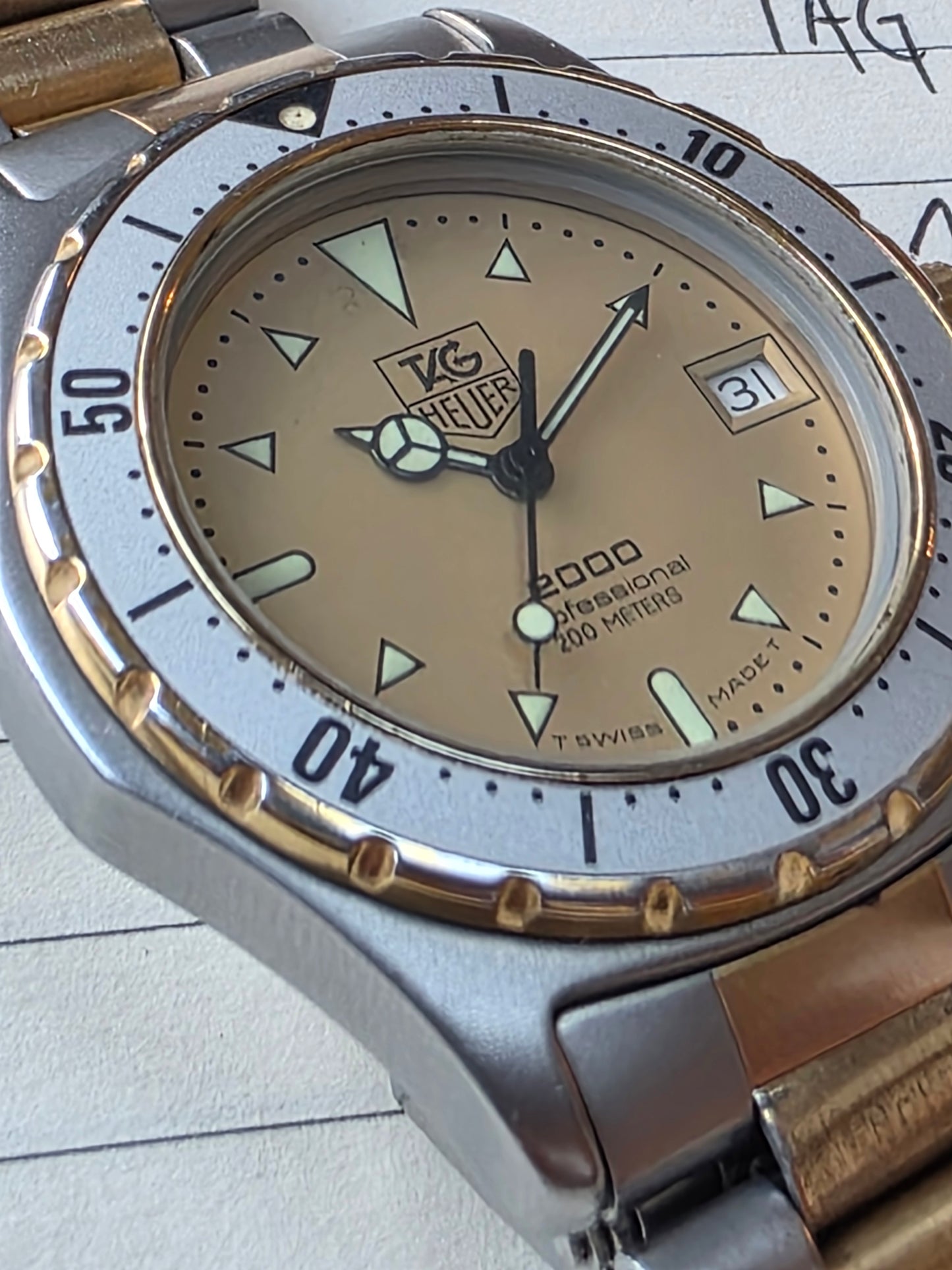 TAG Heuer 2000, Two Tone 974.006 (quartz 38mm)